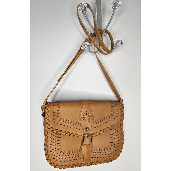 Madison West Handbags - MADISON WEST Crossbody Brown Pocketbook Handbag Purse Faux Leather